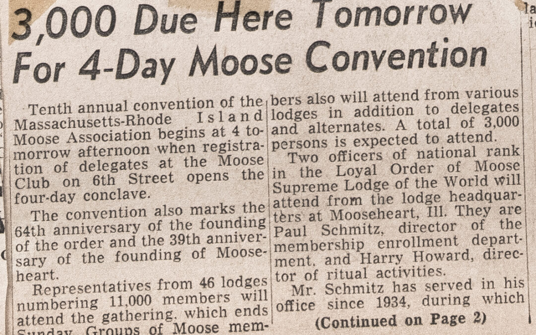 3,000 Due Here Tomorrow For 4-Day Moose Convention