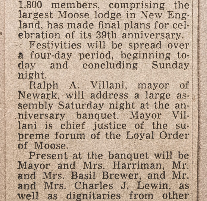 LODGE TO MARK 39TH ANNIVERSARY